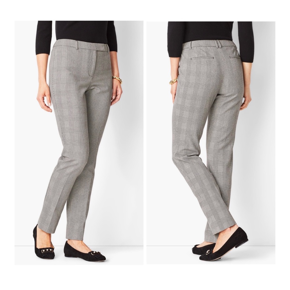 Talbots High Rise Plaid Straight Leg Plus Size Pants Size 22 WP  NWT